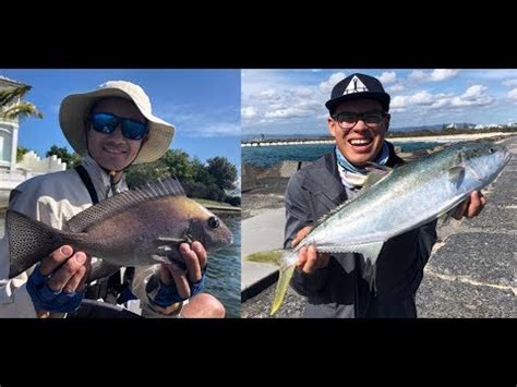 Epic land-based Kingfish - The Spit Seaway and Fishing Gold Coast Canals - YouTube