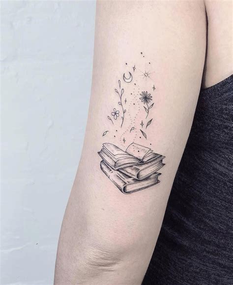 beautiful book tattoo designs © tattoo artist NW / Laura Martinez 💟📚💟📖💟📚💟 #tattoodesigns ...