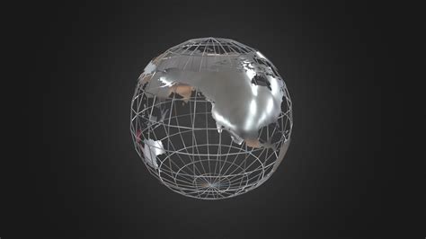 Earth- Wireframe - 3D model by llllline [ca28206] - Sketchfab