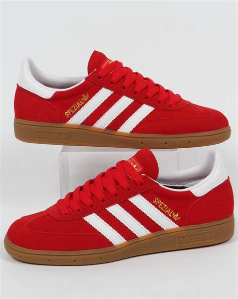 Adidas Spezial Trainers Red White,originals,mens,sale @ 80s Casuals