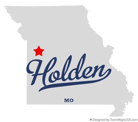 Map of Holden, MO, Missouri