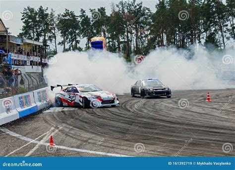 KYIV. UKRAINE-7 JULY 2019 YEAR. Drifting Competitions Editorial Stock ...