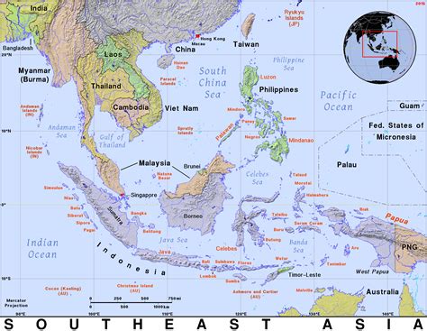 Southeast Asia · Public domain maps by PAT, the free, open source ...