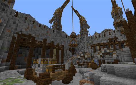 Huge Medieval Fantasy Quarry Mine Minecraft Map