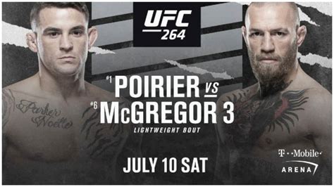 List of broadcasters for UFC 264: Conor McGregor vs Dustin Poirier 3