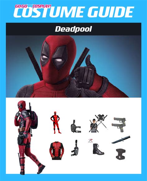 Authentic Deadpool Costume - High Quality DIY Cosplay Suit w/ Mask