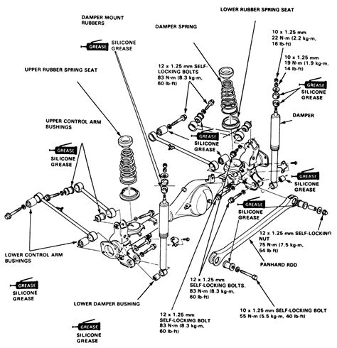 Honda civic front suspension diagram