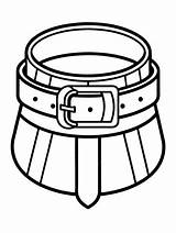 Leather Belt colouring Book Pages For Children And Adults With Vector  sketch template