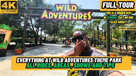 [4K] EVERYTHING at Wild Adventures & Splash Island | ALL RIDES | AREAS ...