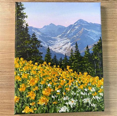 Mountain Landscape Painting, Watercolor Landscape, Landscape Paintings ...