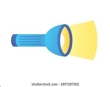 Blue Flashlight Light Beam Isolated Flat Stock Vector (Royalty Free) 1897287502 | Shutterstock