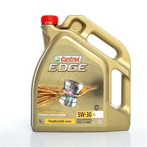 CASTROL EDGE 5W30 LL *5L* (15669E) LL03 FULLY SYNTHETIC* VW504 00/507 ...