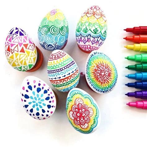 Colorful DIY Easter Doodle Eggs in 2023 | Easter eggs diy, Easter eggs, Easter egg designs