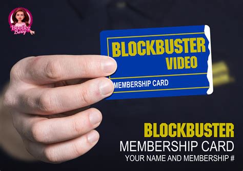 Blockbuster Video Membership Card with Your Name and Choice | Etsy