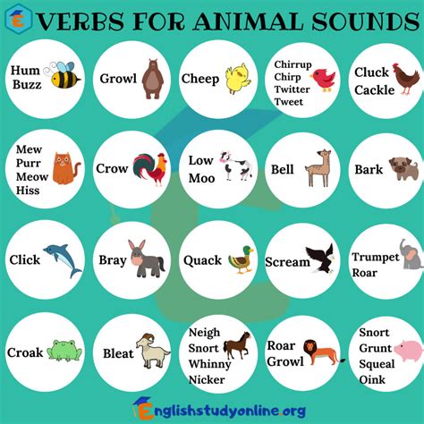 100+ Animal Sounds | Interesting Verbs for Animal Sounds in English ...