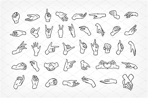 Different hand gestures | Hand gesture drawing, Hand drawing reference ...