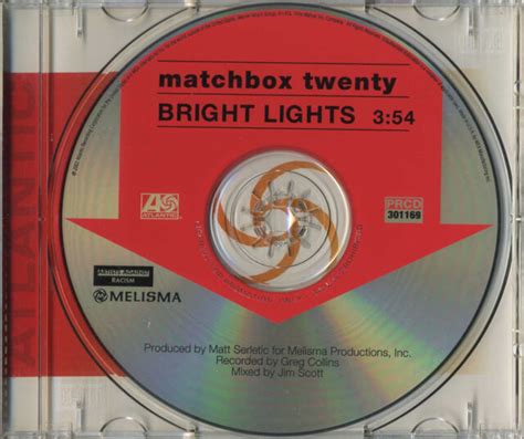 MATCHBOX TWENTY Bright Lights (2002 U.S. Promo CD Single w/Tray Insert) | eBay