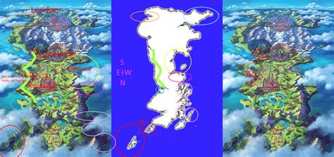 Galar detailed map with every locations seen in the trailer ! [OC] : r/NintendoSwitch