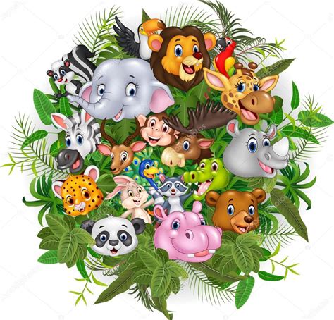 Cartoon safari animals Stock Illustration by ©tigatelu #105991746