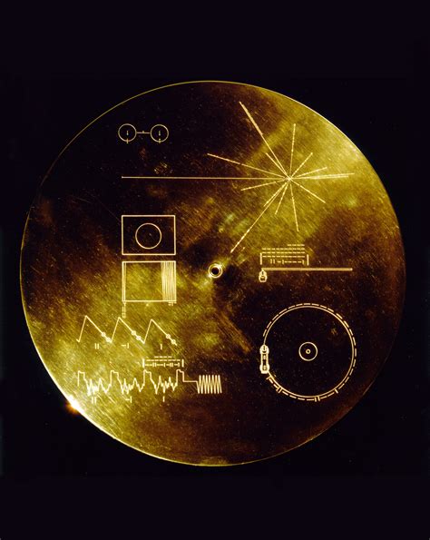 Voyager Golden Record Cover Library Exhibit - Cornell