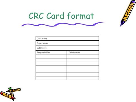 Crc cards