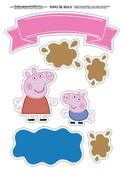 Tortas Peppa Pig, Fiestas Peppa Pig, Bolo Da Peppa Pig, Peppa Pig Cake Topper, Cumple Peppa Pig ...