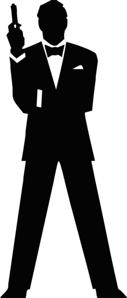 James Bond PNG transparent image download, size: 257x600px