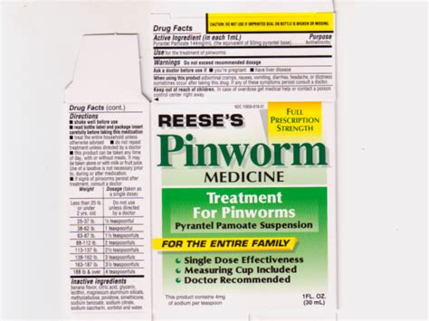 Pinworm Medicine: Details from the FDA, via OTCLabels.com