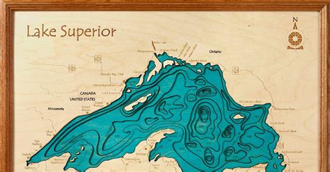 Depth Map Of Lake Superior - Share Map