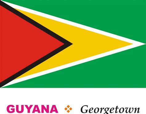 Guyana Flag Coloring Page - Team Coloring