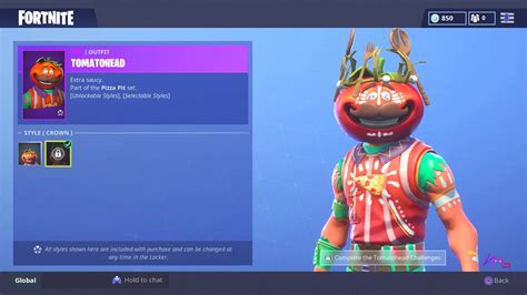 *NEW* SHOP UPDATE - CUSTOMIZABLE TOMATO HEAD SKIN! FORTNITE BATTLE ...