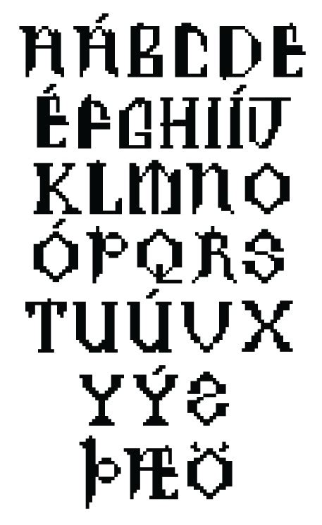 Icelandic fonts