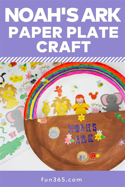 Printable Noah's Ark Paper Plate Craft