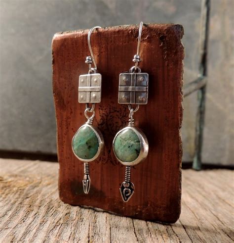 Artisan Jewelry Handmade Earrings Dangle Earrings Sterling