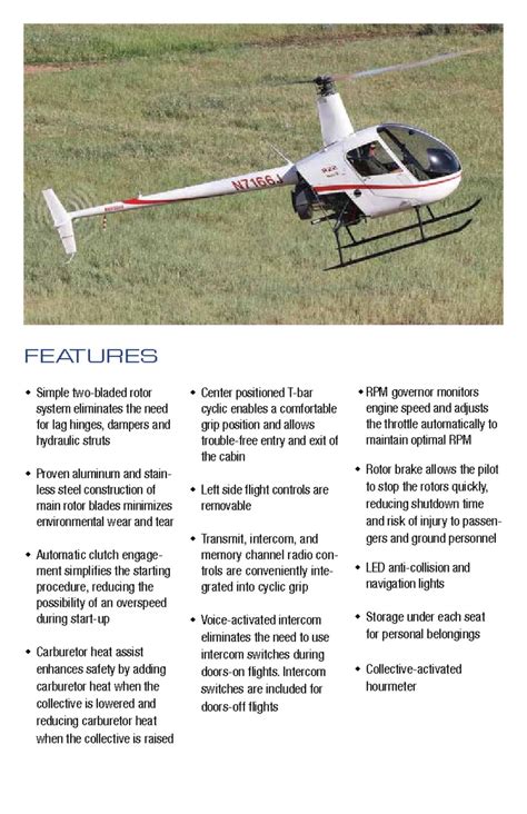 R22 BETA II helicopter brochure | Aviaexpo.com