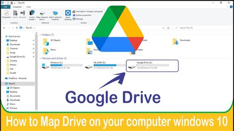 How to Map Drive on your computer windows 10 | Add Google Drive to File ...