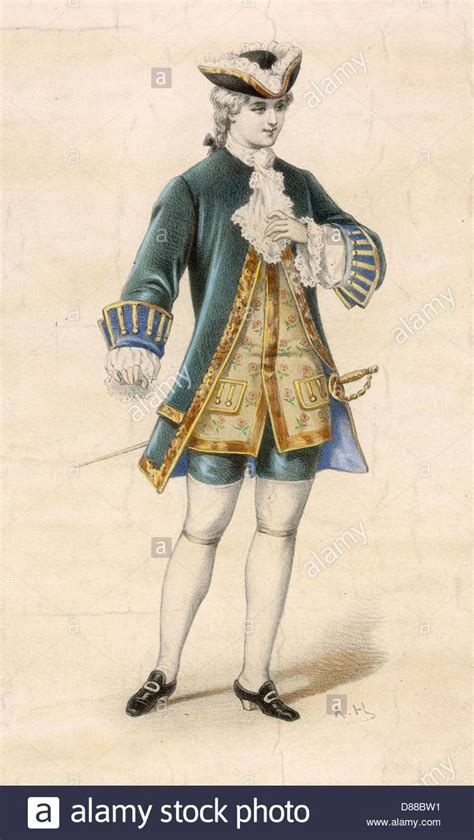 Male French Aristocrat Stock Photo: 56733293 - Alamy | 18th century ...