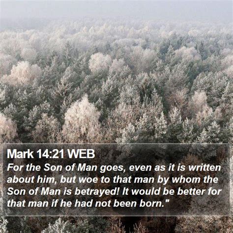 Mark 14:21 WEB Scriptures Images