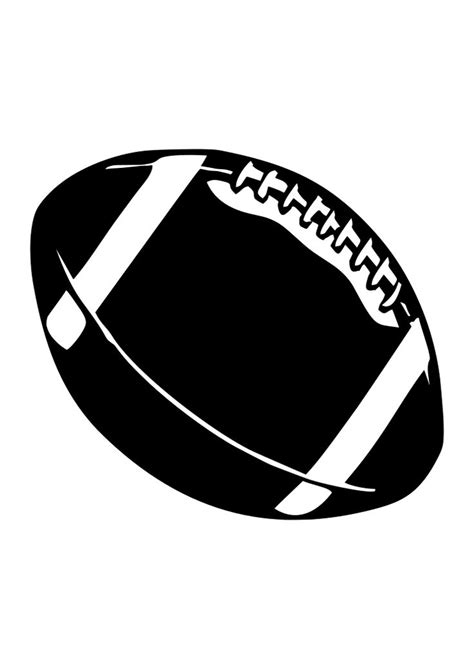 American Football Ball Silhouette - free svg file for members - SVG ...