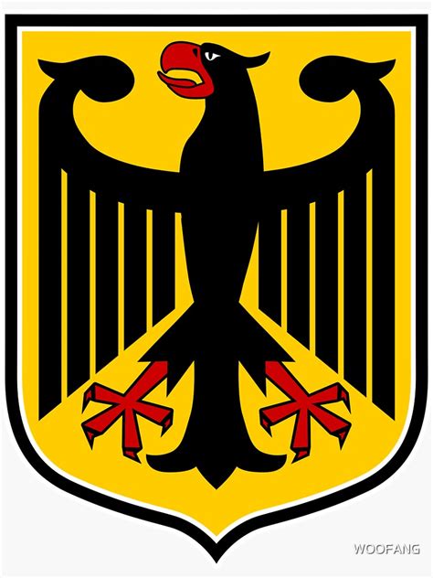 "FLAGS AND DEVICES OF THE WORLD - GERMAN EAGLE COAT OF ARMS" Sticker ...