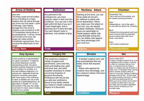 D&D 5E – General Purpose Cards | Dungeon Master Assistance