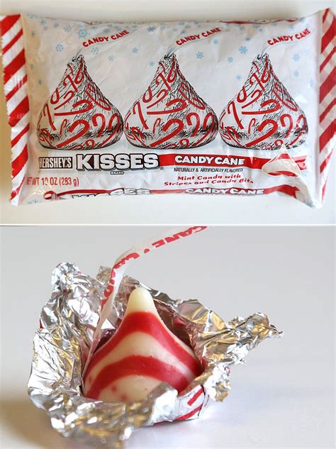 Hershey's Kisses Candy Cane | Kisses chocolate, Peppermint treats, Hershey kisses