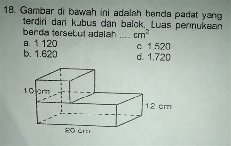 Contoh Soal Luas Permukaan Balok - Adzka