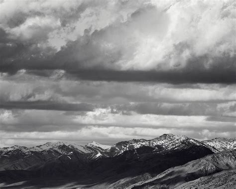 Black and White Mountain Landscape Photograph, Black and White ...