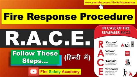 RACE in Hindi | Fire Response Procedure | Fire Emergency Response using RACE | Fire Safety ...