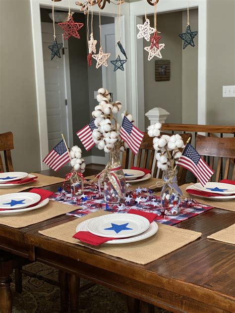 Transform Your Dining Table with a Festive 4th of July Tablescape - DIY ...