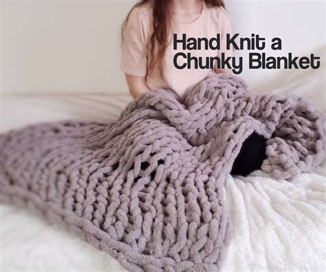 Easy Chunky Hand-Knitted Blanket in One Hour : 9 Steps (with Pictures) - Instructables