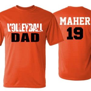 Volleyball Dad Shirt Performance T-shirt Volleyball Spirit | Etsy