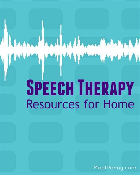 Speech Therapy Resources for Home - Meet Penny