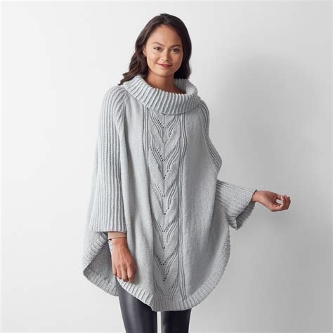 Free Knitting Pattern for a Batwing Swoncho - Knitting Bee